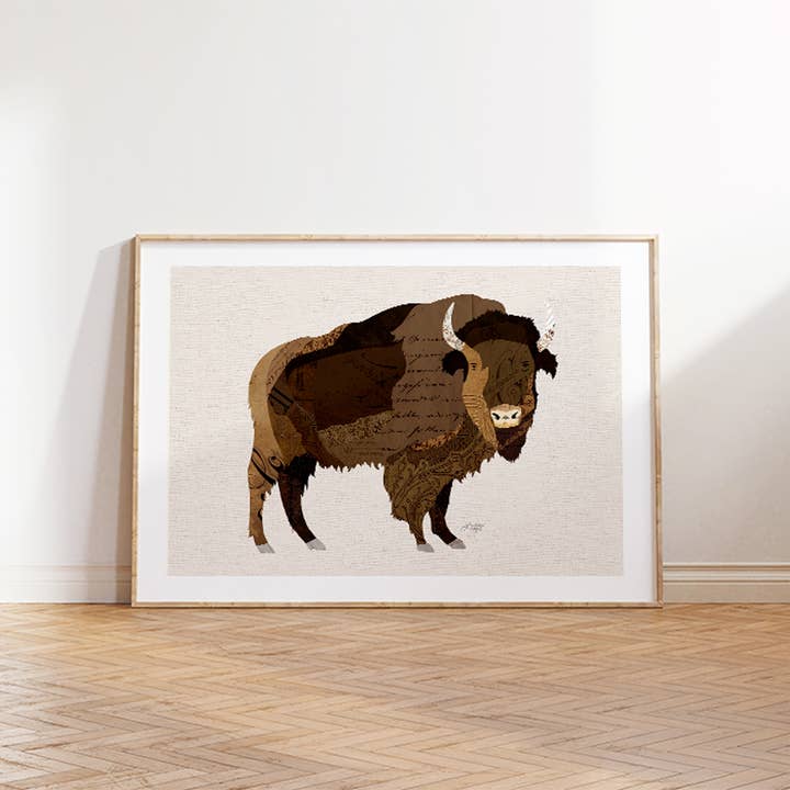 Lindsey Kay Collective - Wholesale Art Print - Buffalo Collage Illustration - Art Print4