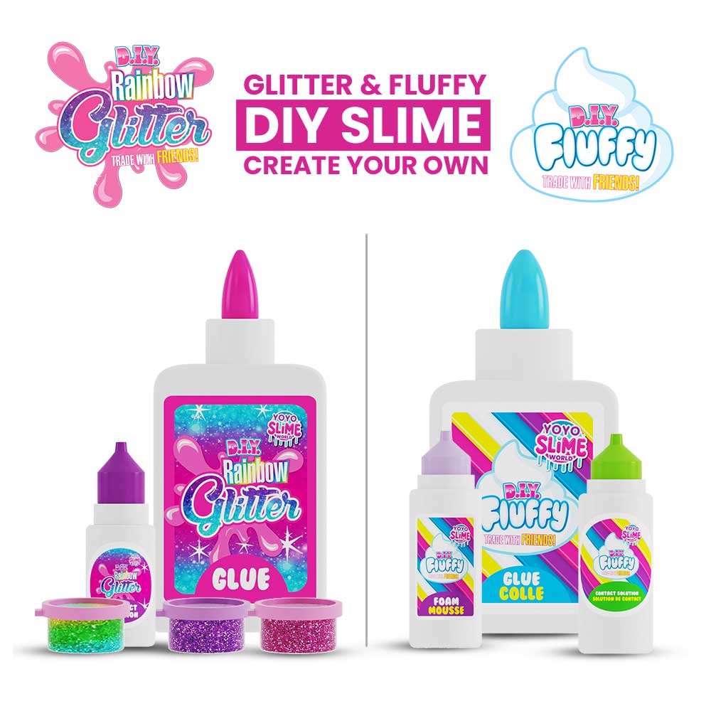 YOYO World - Wholesale Putty/Slime - Kids - DIY Fluffy & Glitter Slime Kit for Kids | Pack of 122