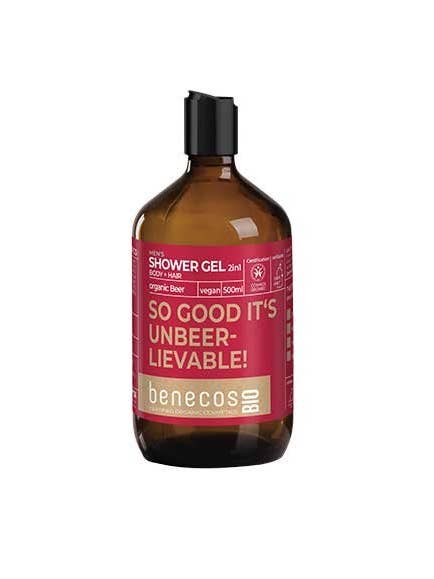 Benecos BIO Shower Gel 2In1 Body + Hair - Wheat Beer for wholesale by benecos