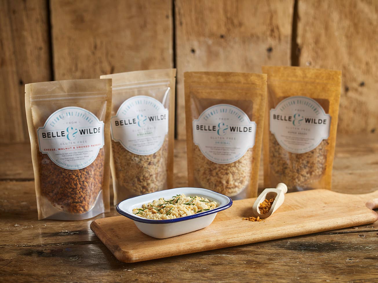 Belle & Wilde - Vente Mélange pour pain - Chapelure au fromage Cornish Yerg sans gluten4