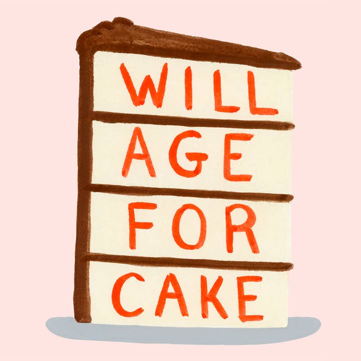 Dear Hancock - Wholesale Birthday Card - Will Age for Cake