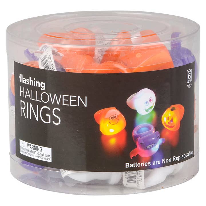 La Luna Bella - Toys - Wholesale Light-Up Toy - Kids & Baby - 1.5" HALLOWEEN LIGHT-UP RINGS (24PC/UN) LLB Light-up Toys1