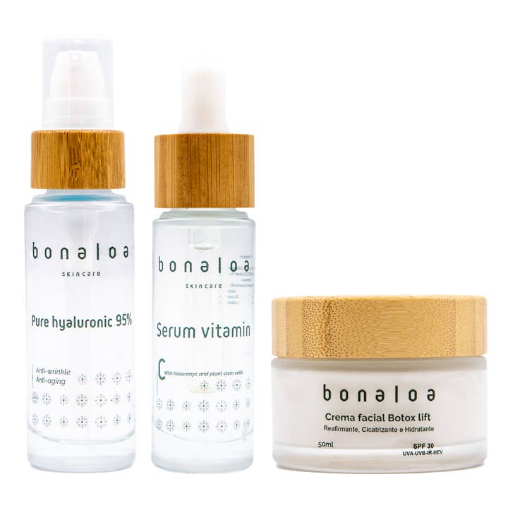 ultraverstevigend pakket voor droge of rijpe huid twee serums + crème voor wholesale door Bonaloa skincare