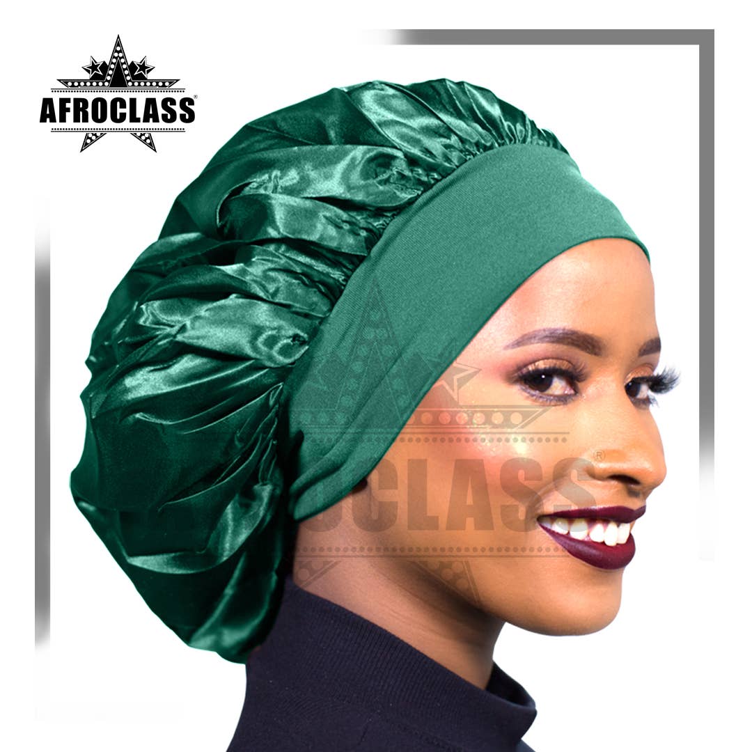 AFROCLASS – Großhandel Schlafhaube/Bonnet – Damen – Satin-Schlafhaube mit breitem Elastikband5