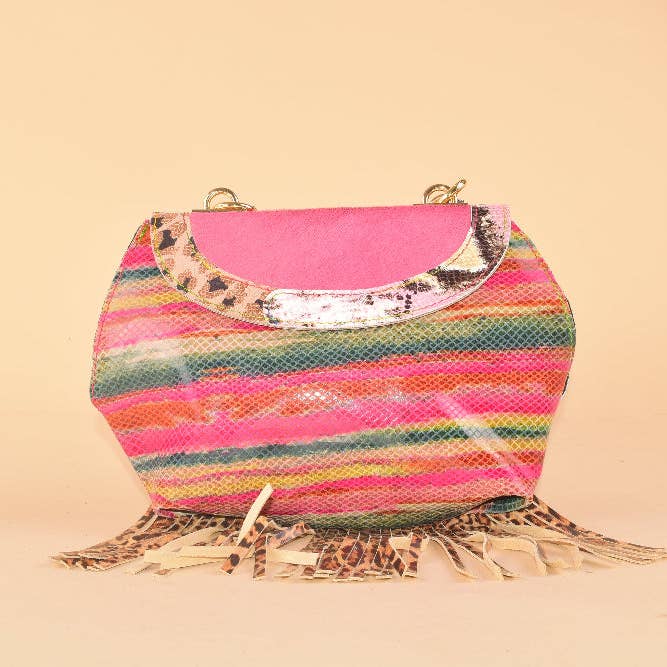 Breath Bag - Sac en cuir avec franges pour la vente par ebarrito