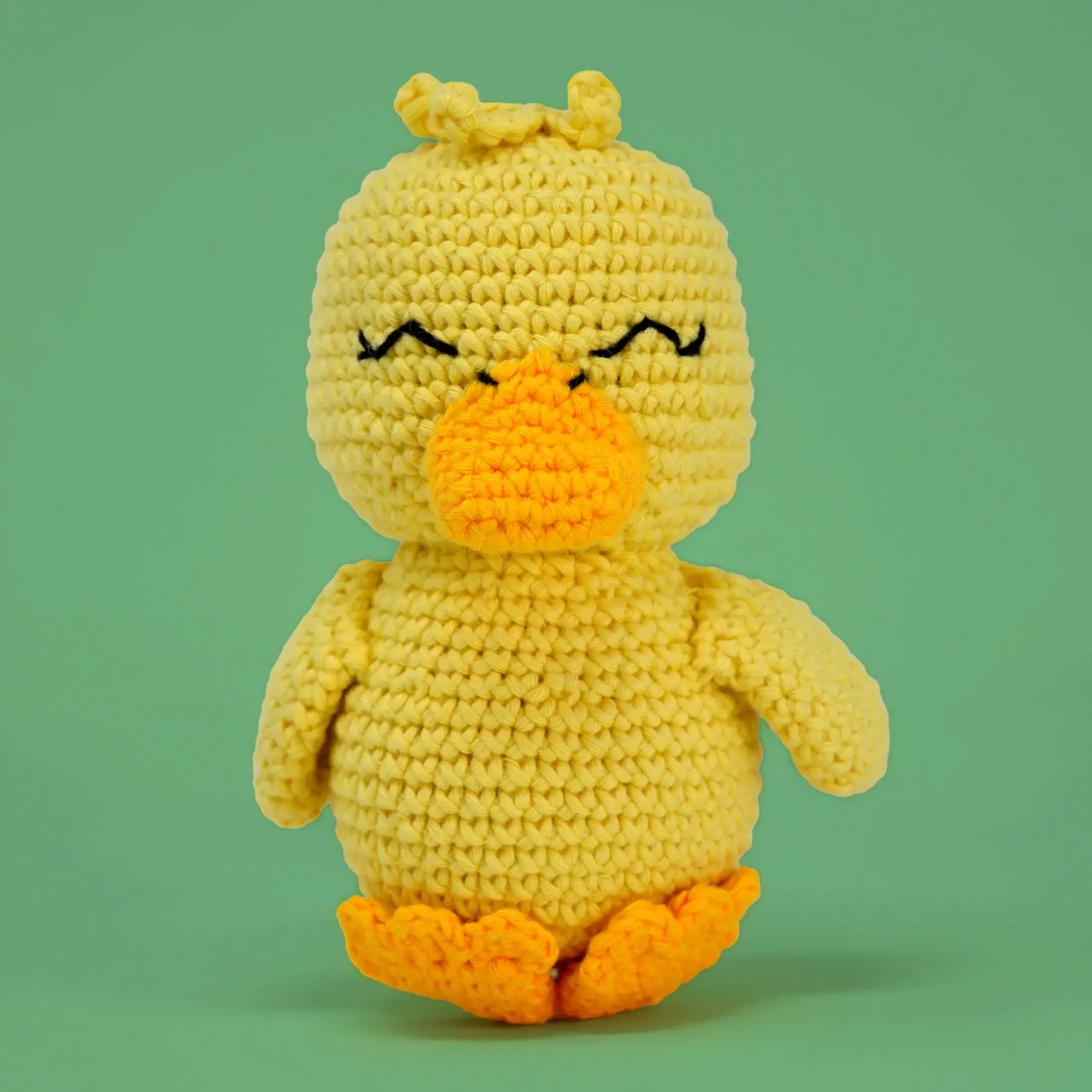 Creative World of Crafts - Wholesale Knitting/Crochet Supplies - Knitty Critters - Pouch Pals - Danny Duckling1