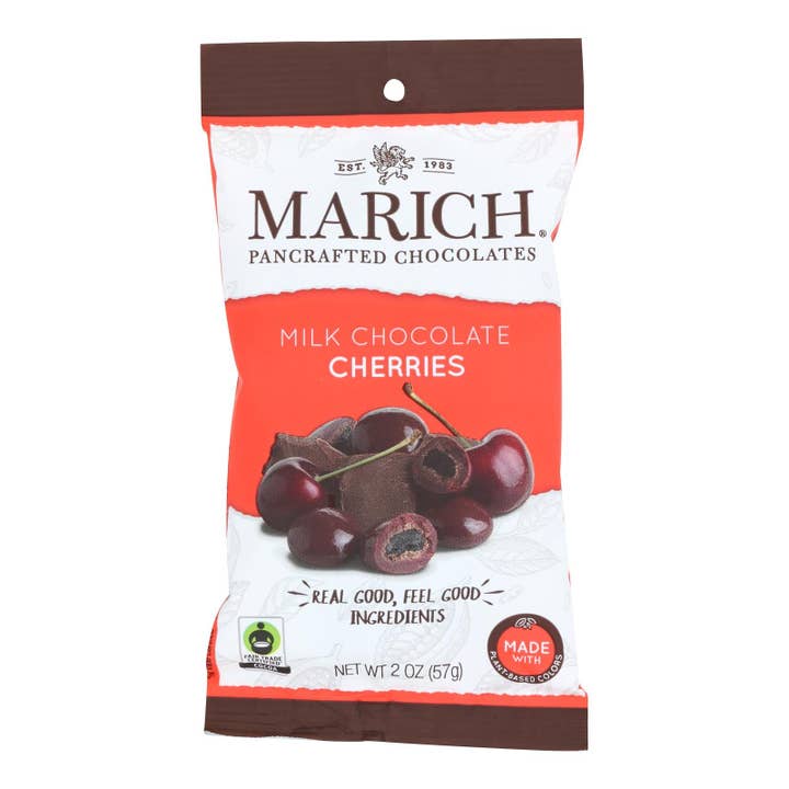 Everyday Supply Co - Wholesale Chocolate Covered Sweets - Marich - Milk Chocolate Cherries - Case of 12 - 2 ounces