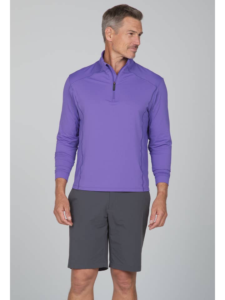 IBKÜL - Wholesale Athletic Top - Men's - Long Sleeve Mock Neck Pullover - 90199 (Modern Fit)30