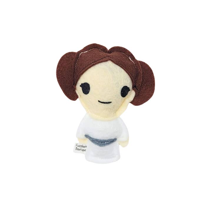 Princess Leia -Felt Catnip Toy for wholesale by Fuzzbutt Boutique LLC