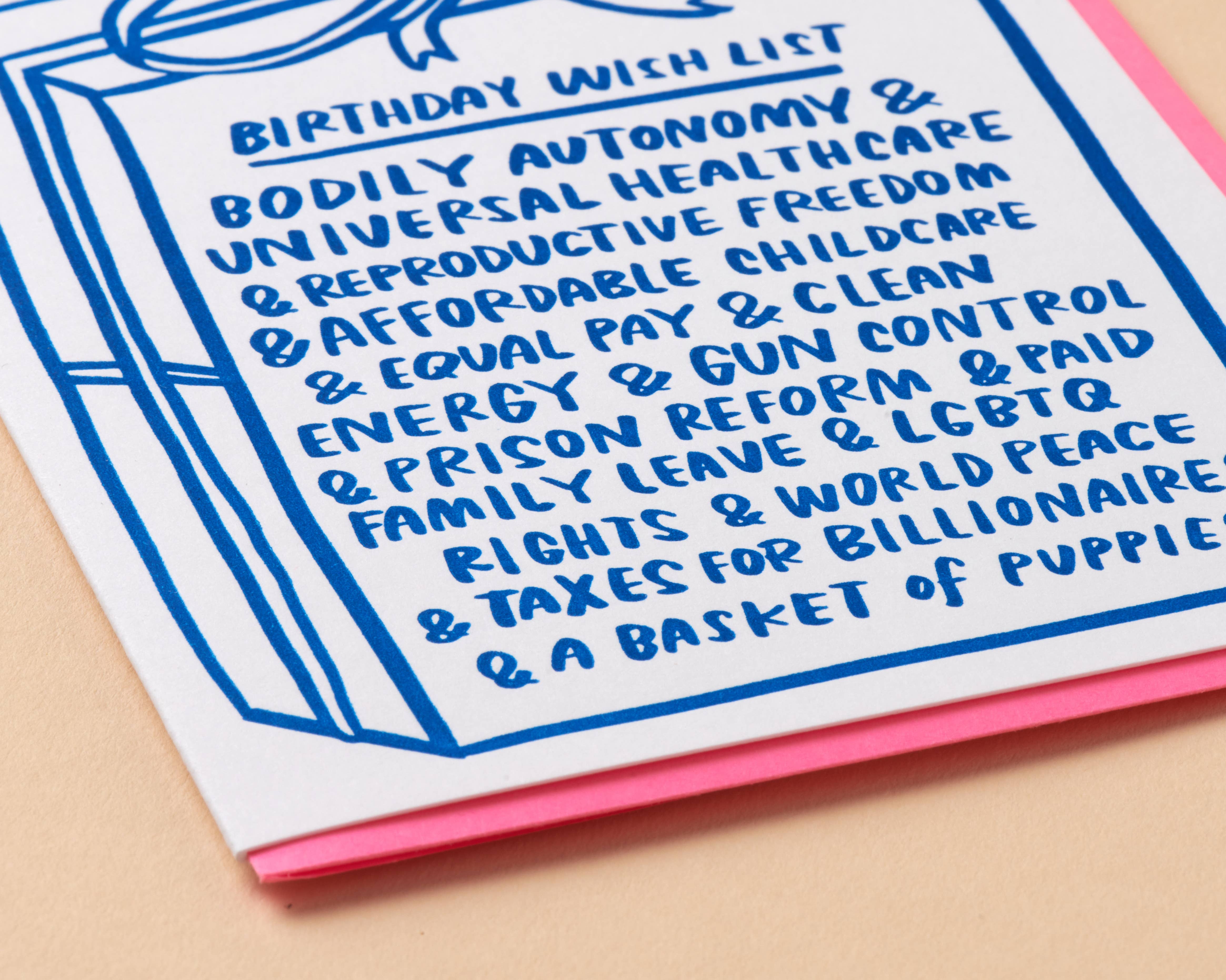 And Here We Are - Wholesale Birthday Card - Woke Birthday Letterpress Greeting Card- Made in USA1