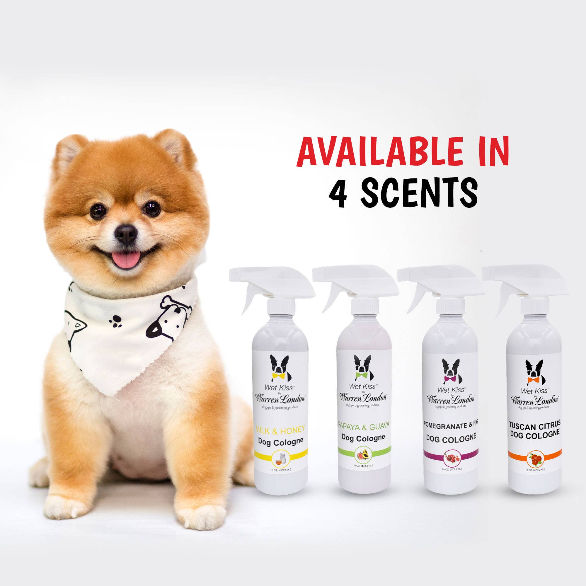 Warren London Dog Products - Vendita all'ingrosso Spray deodorante per animali - Wet Kiss Cologne per cani - 473 ml6
