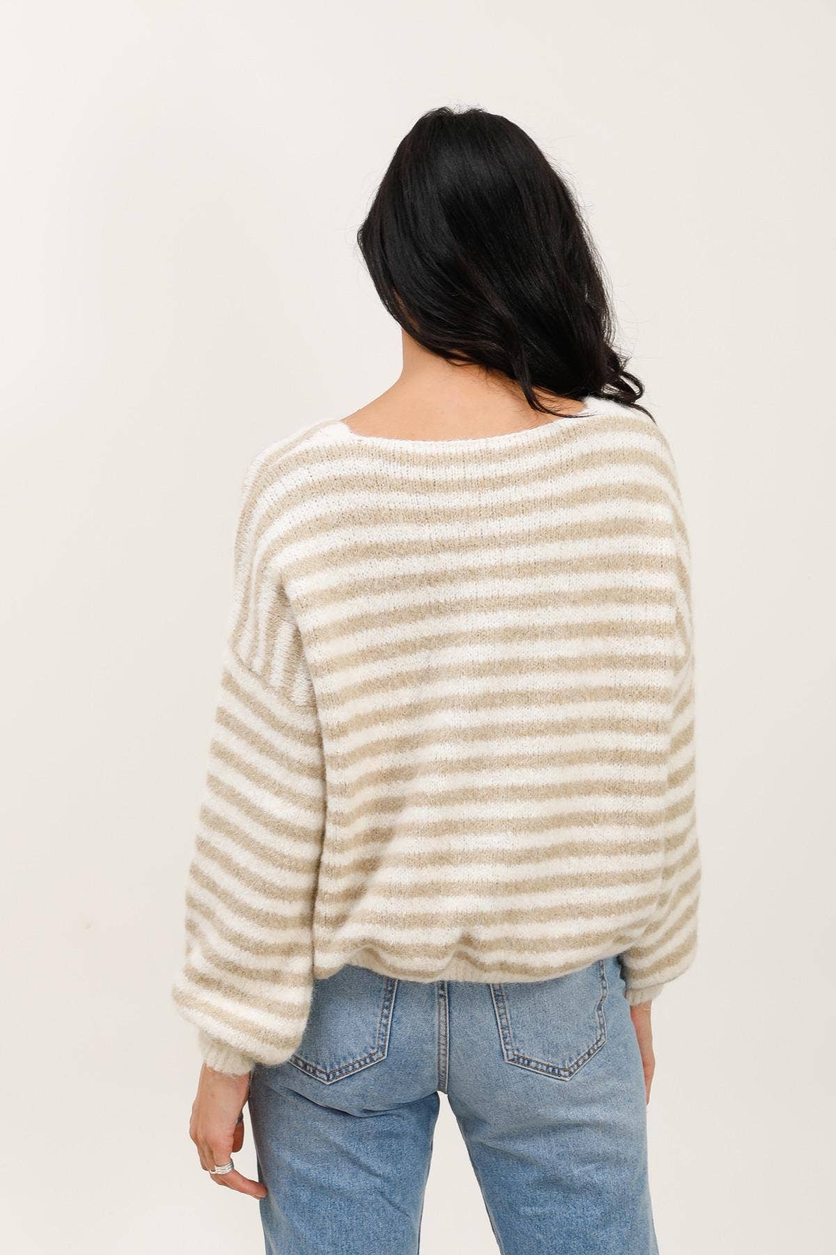 LÉA & LUC - Wholesale Cardigan - Women's - Striped cardigan REF. 5106239