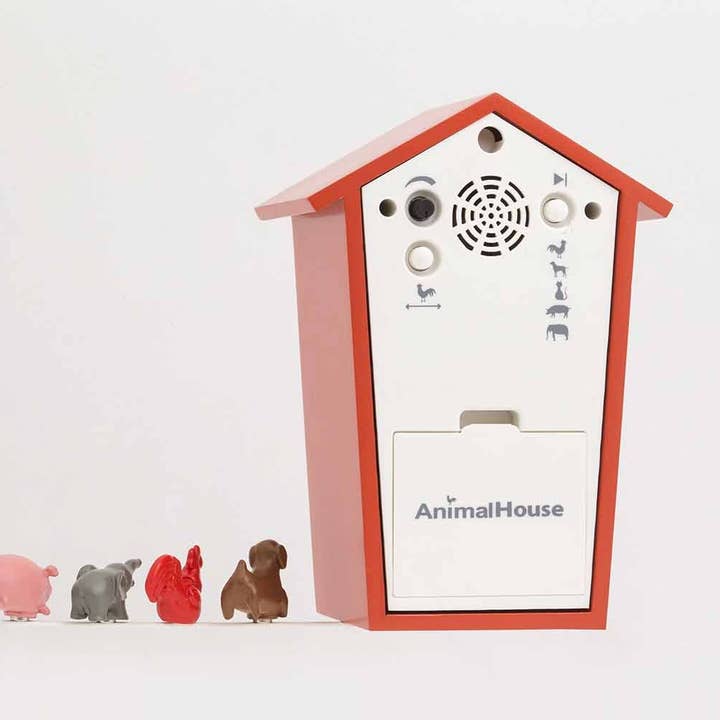 KOOKOO EU - Wholesale Muurklok - KOOKOO AnimalHouse moderne koekoeksklok met dierengeluiden6