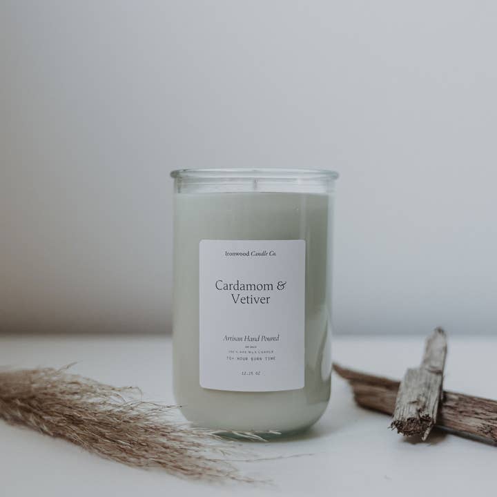 Ironwood Candle Co. - Wholesale Jar/Filled Candle - CARDAMOM & VETIVER SOY CANDLES11