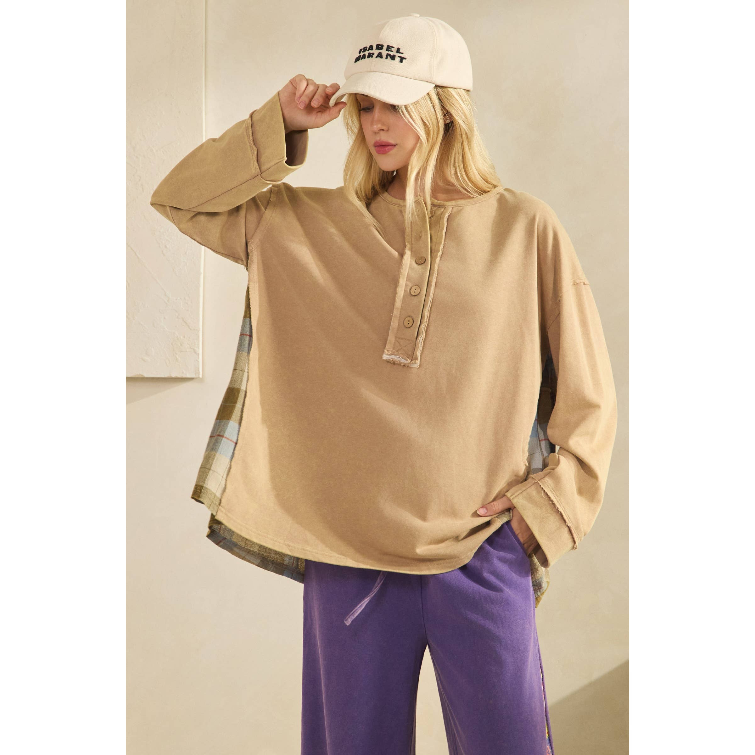 NATURLIGA RUSTIK CHARM RUTIG KONTRASTTOPP (ST7989-) för wholesale på Faire1