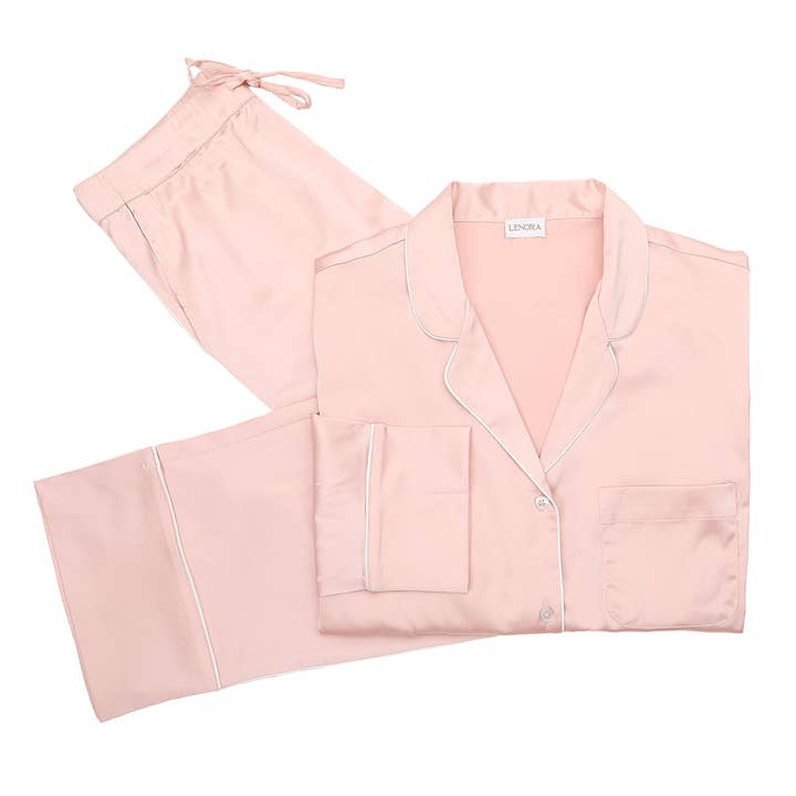 Lenora - Wholesale Sleepwear Set - Women's - CHLOE SATIN PAJAMAS1