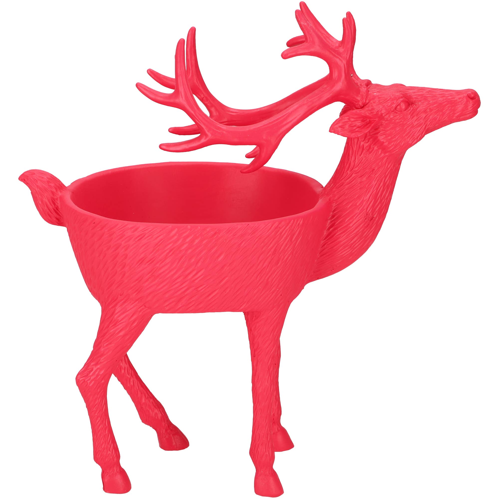 Vosteen – Großhandel Dekofigur – Poly Rentier Fardin, L26cm, B14cm, H28cm, Pink Matt0