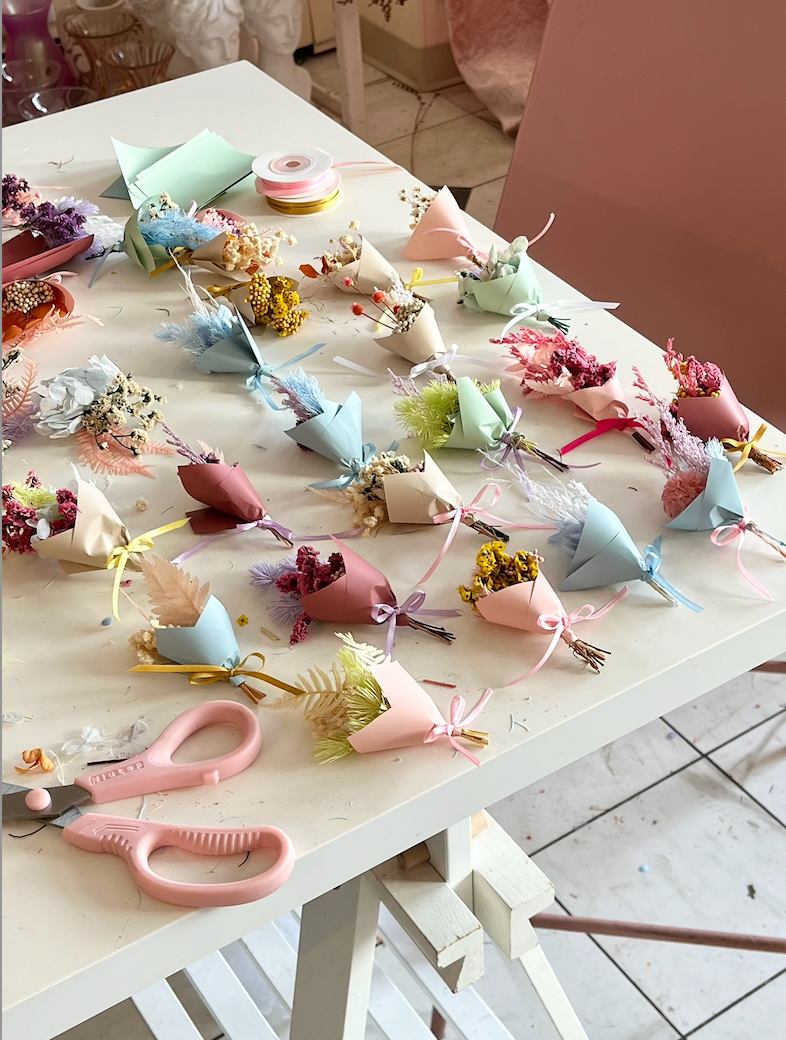 Rococo Floral Co - Wholesale Magnet - Preserved Mini Bouquet Magnet Set 3