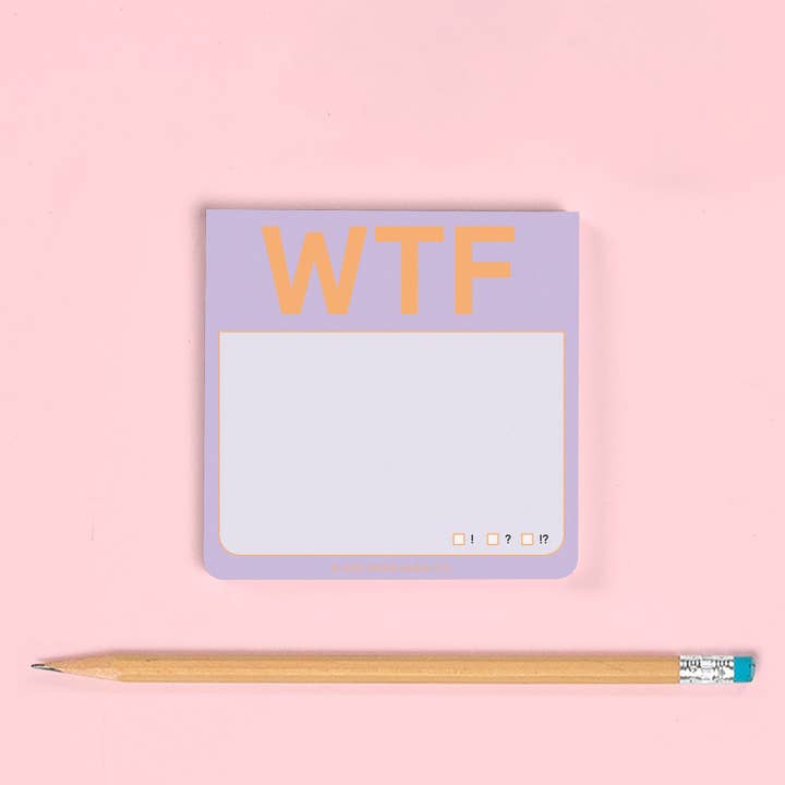 Knock Knock - Wholesale Sticky Notes - WTF Sticky Notes (Pastel Version)