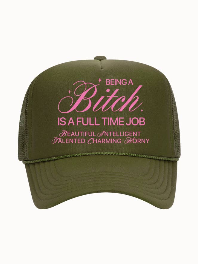 BITCH Trucker Hat for wholesale by Feminist Fraternity