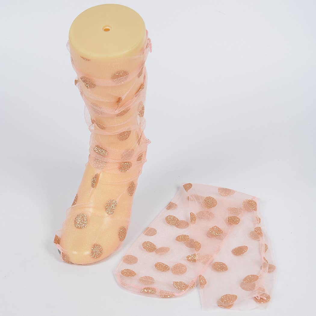 3AM BY H&D ACCESSORIES – Großhandel Socken – Damen – Socken aus Netzstoff mit Tupfen3