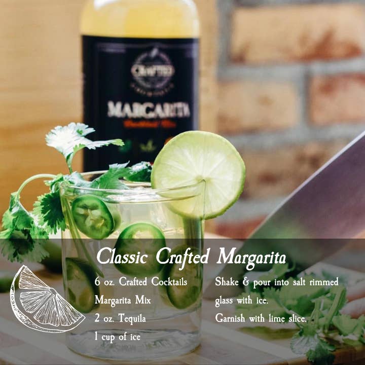 Crafted Cocktails - Wholesale Cocktail Mix/Syrup - Margarita Nonalcoholic Cocktail Mixer