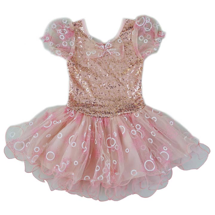 Koraal Pailletten Korte Mouw Jurk voor wholesale door Wenchoice