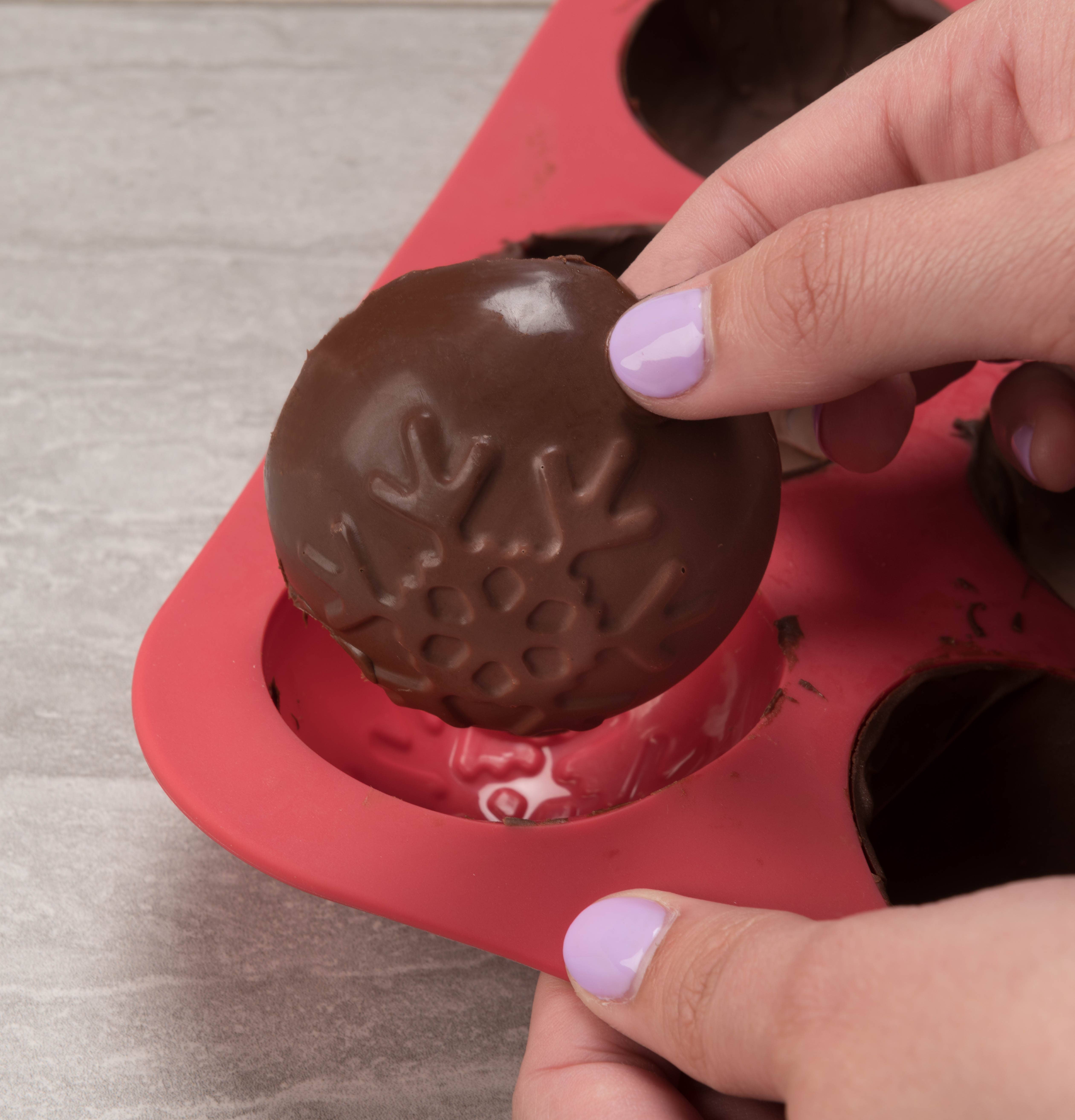 Mobi - Wholesale Chocolate/Candy Mold - Cocoa Bombs, Snowflake, Blue, Silicone Mold6