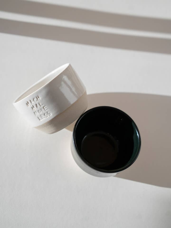 2/1 coffee/shaving bowl — ceramic mug for wholesale by MARI&ANNE