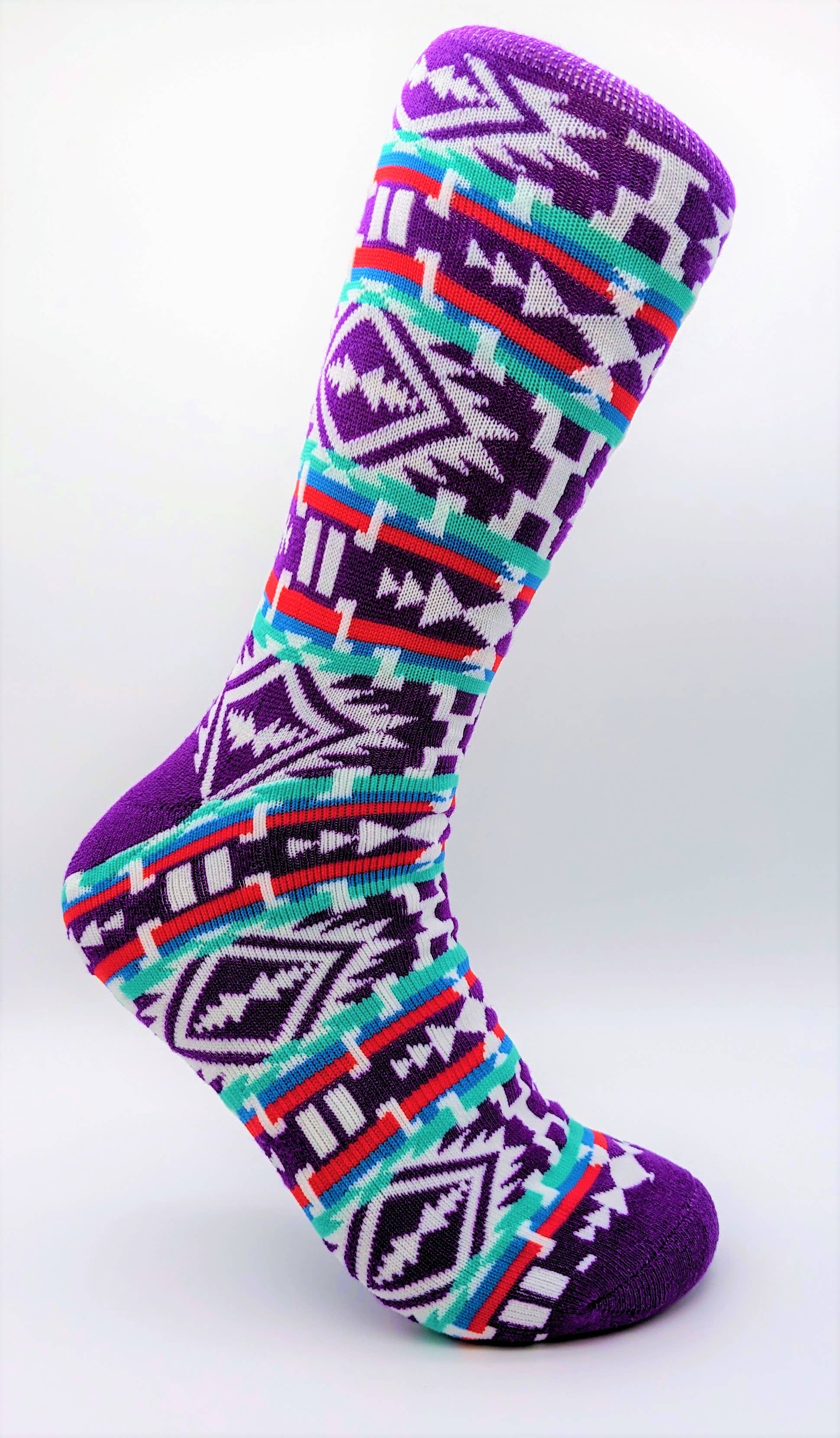 Flag Matrix Inc - Wholesale Socks - Unisex - Native Socks 9  - Sunset Tribal Design4