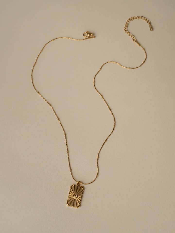 Lila Flower Burst Necklace for wholesale by Hunter & Hare