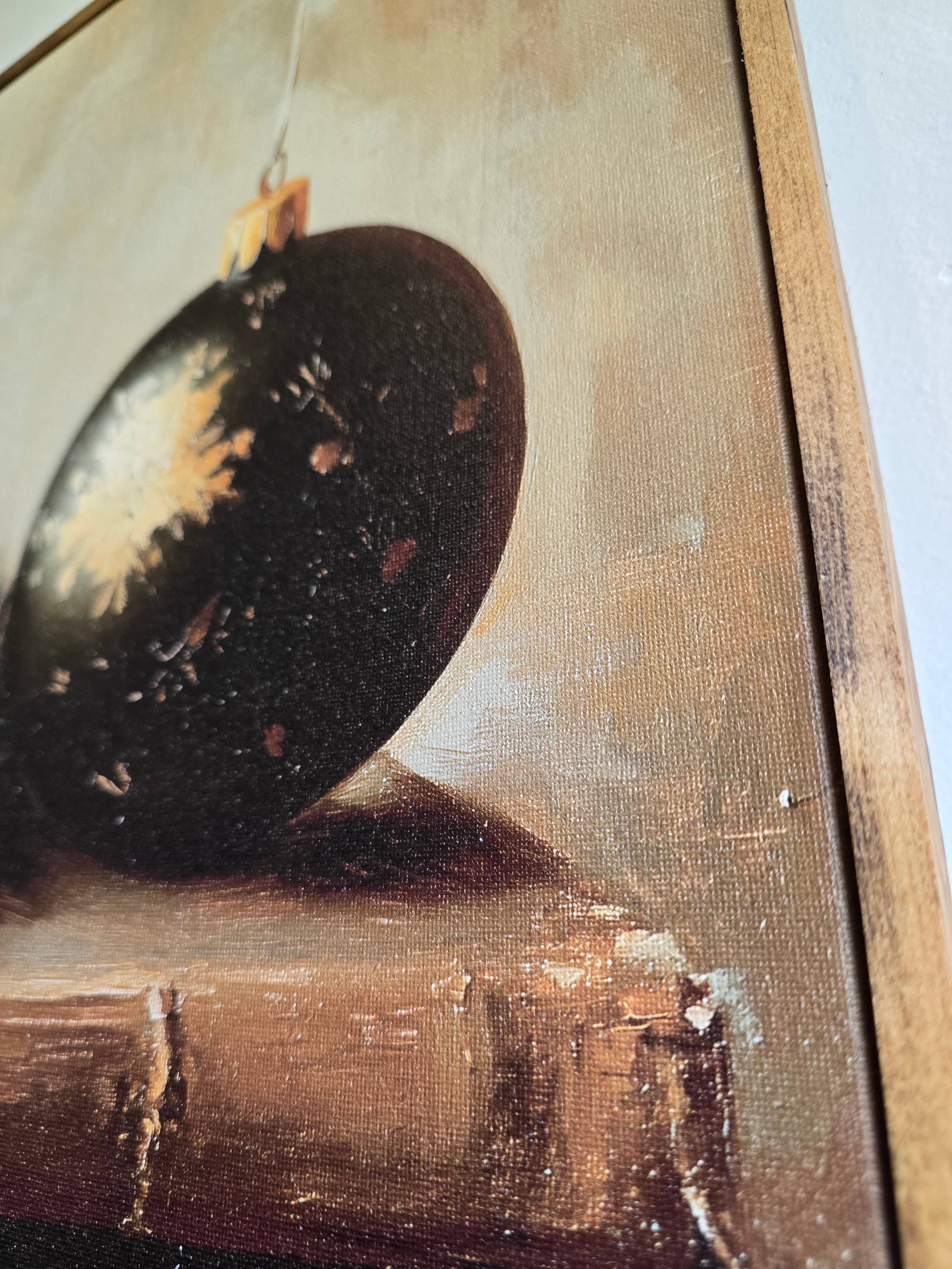 The 19th Collective - Wholesale Art Print - Vintage Christmas Ornament Still Life – Framed Canvas4