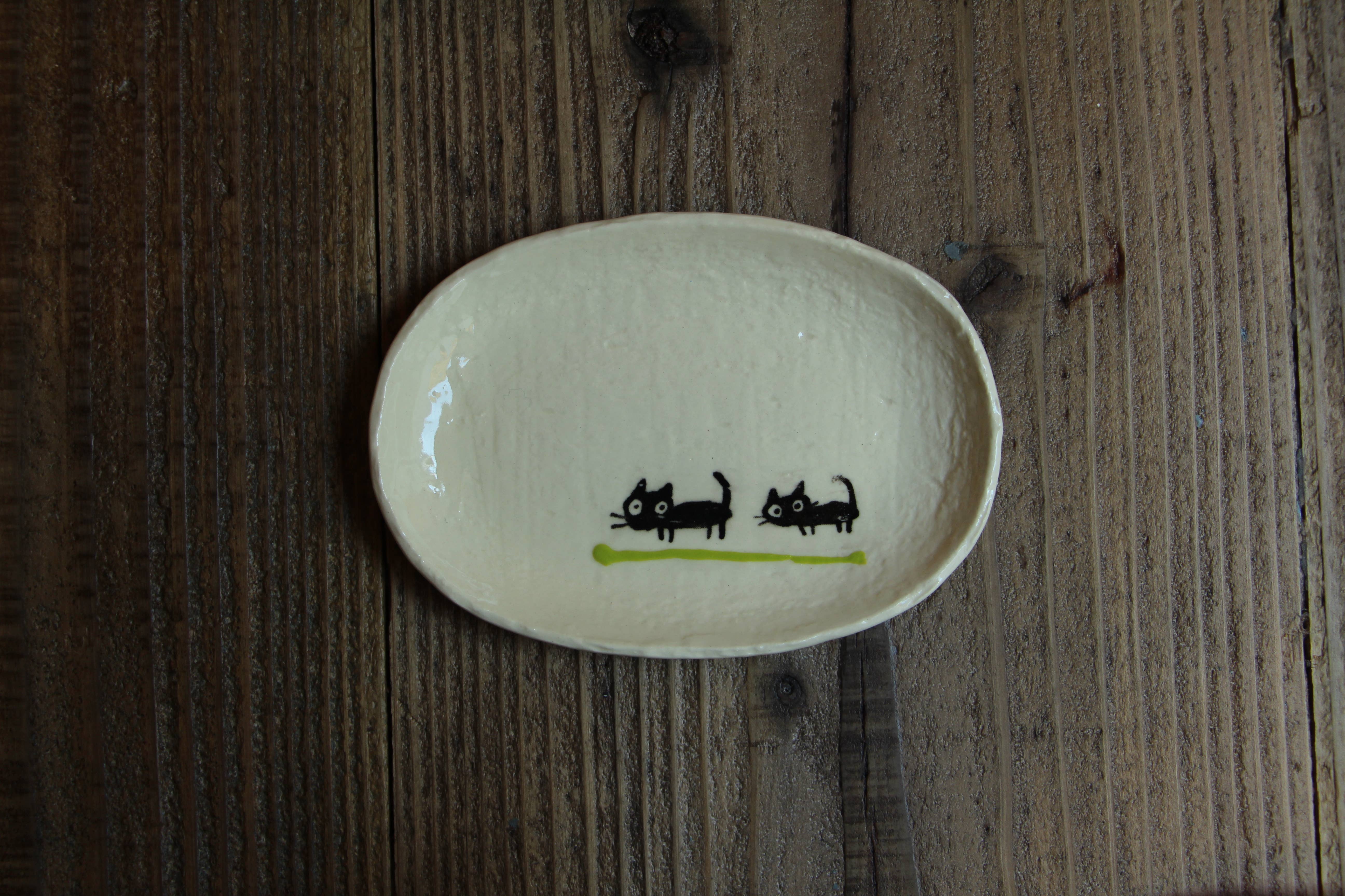 Japacolle — Japan Collections | See Latest News in "About" – Großhandel Essteller – Kind & Baby – Souen ovale Platte S mit Katzenmotiv15