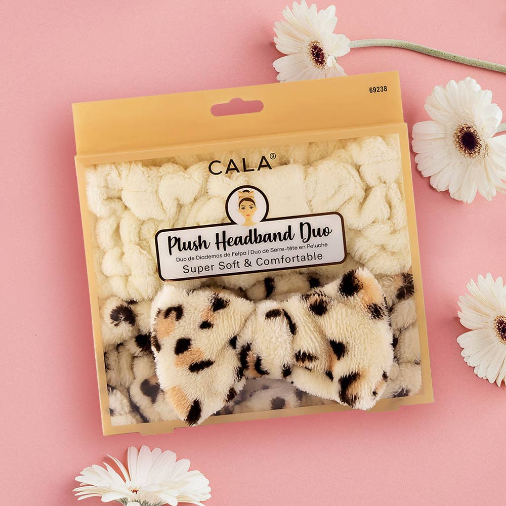 Sensibling Corp. - Wholesale Spa headband - 2PCS -Leopard Patterned Facial Headband Set0