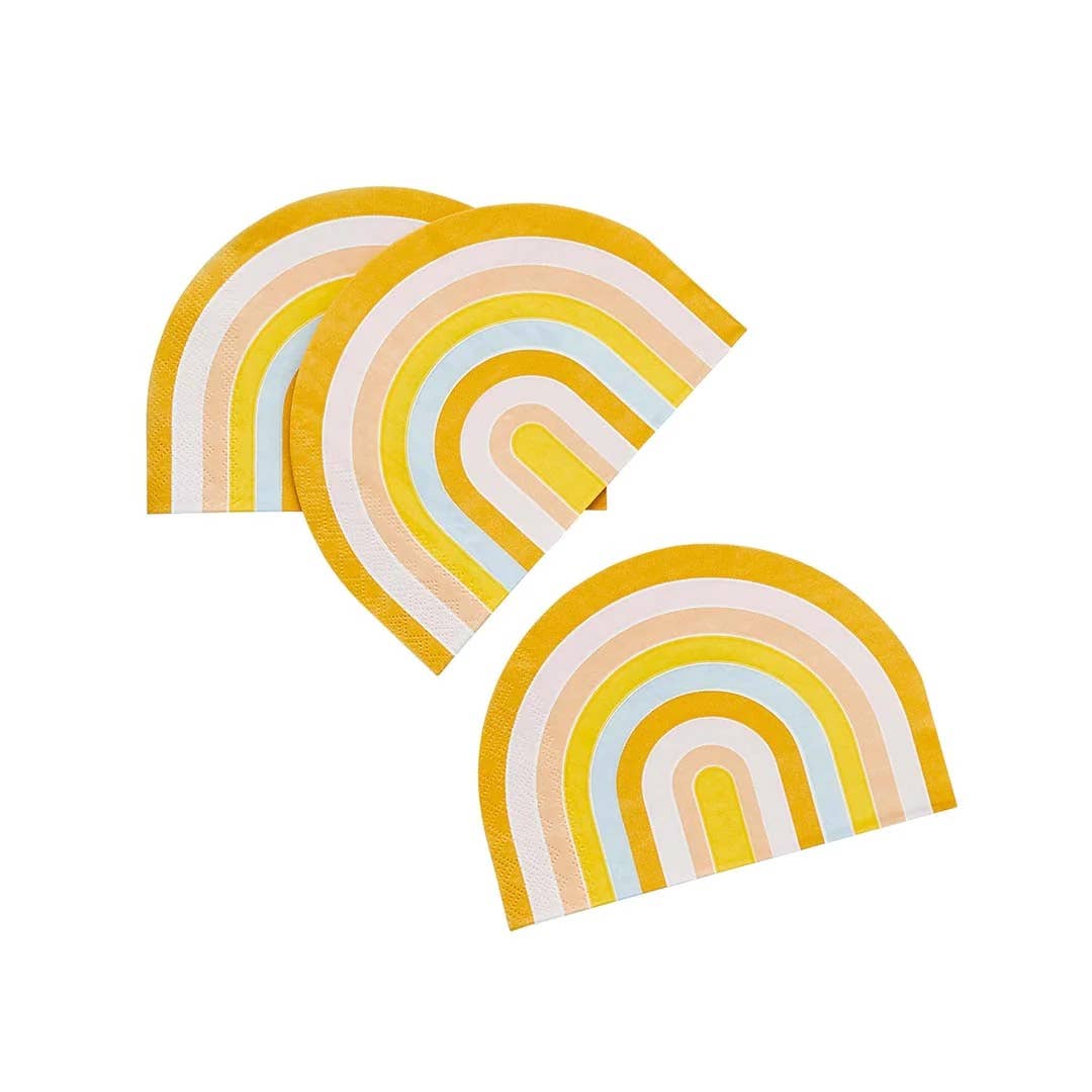 Hootyballoo by Club Green - Wholesale Disposable Napkin - Rainbow Paper Napkins 16 Pack1