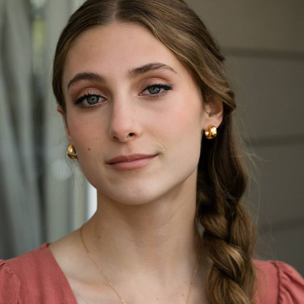 Amano Studio - Wholesale Huggie Earrings - Demure Huggie Hoop Earrings2