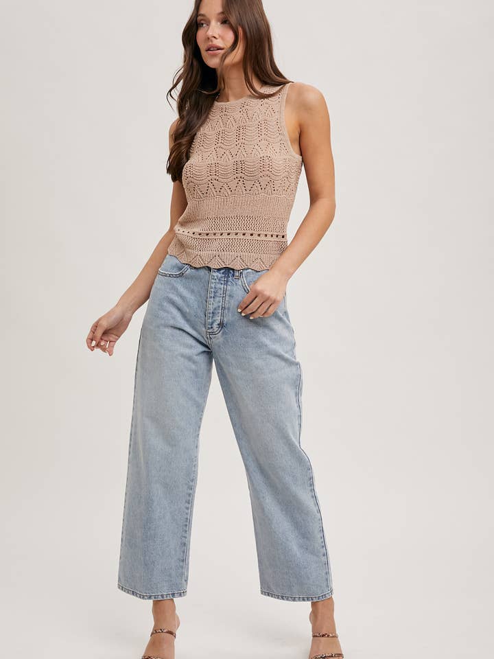 Bluivy - Wholesale Knit Top - Women's - OPEN KNIT SLEEVELESS TOP9