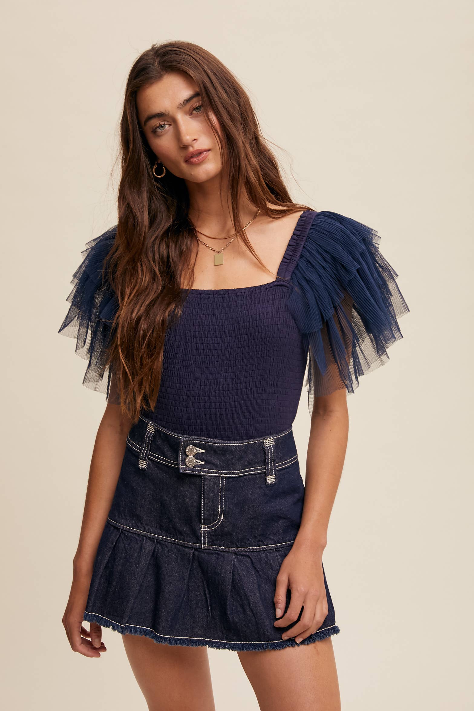 Listicle – Bodysuit - Mulher por atacado – Body Elegância Plissada24