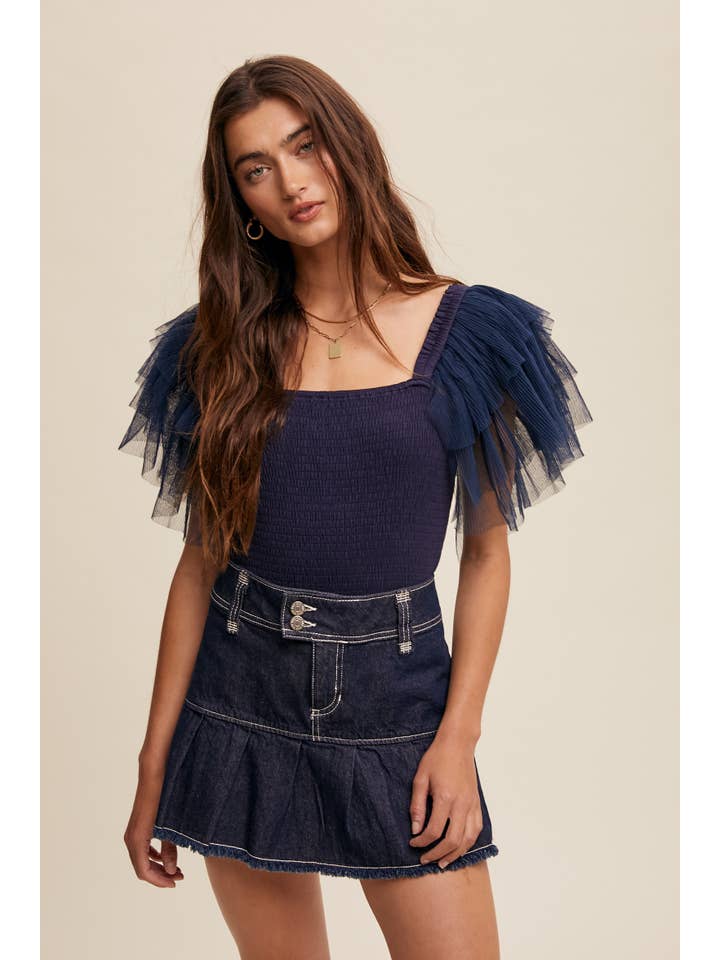 Listicle – Bodysuit - Mulher por atacado – Body Elegância Plissada24