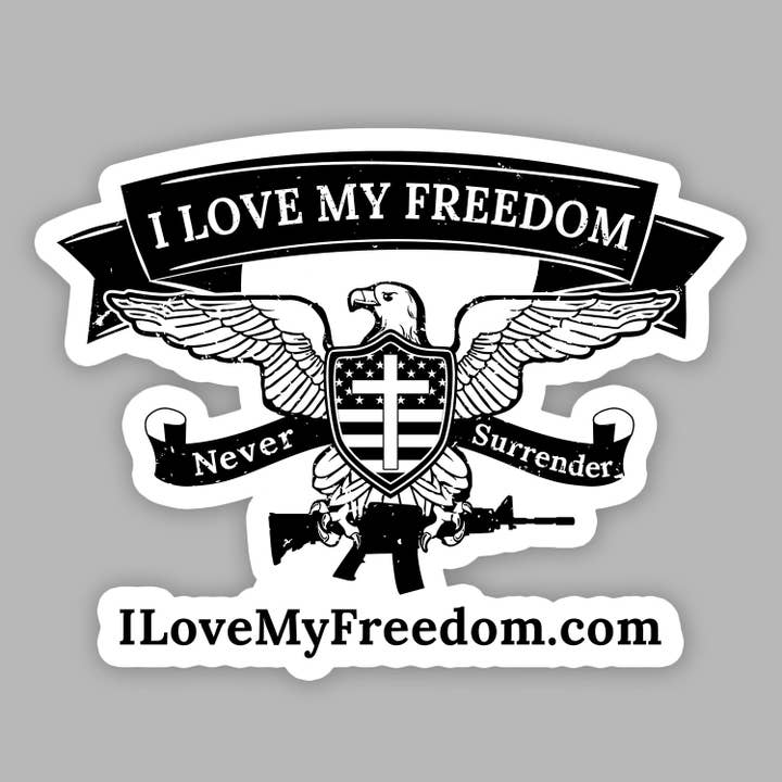 I Love My Freedom Sticker for wholesale by I Love My Freedom