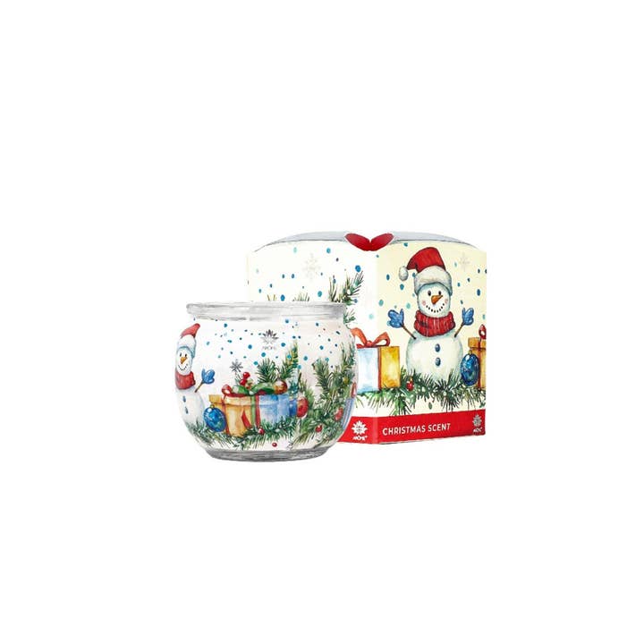 SferaNatura by INCI SRL - Wholesale Jar/Filled Candle - ARÔME Christmas Scented Candle 90 g In Glass With Box