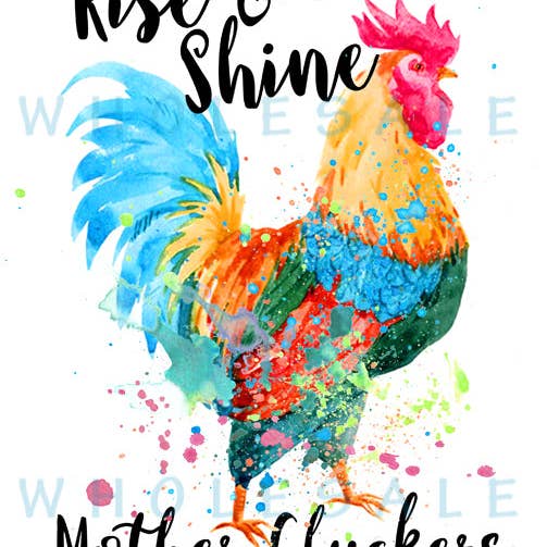 PLT Wholesale – wholesale Sublimatöverföring – Rise and Shine Mother Cluckers Transfer Sheet0