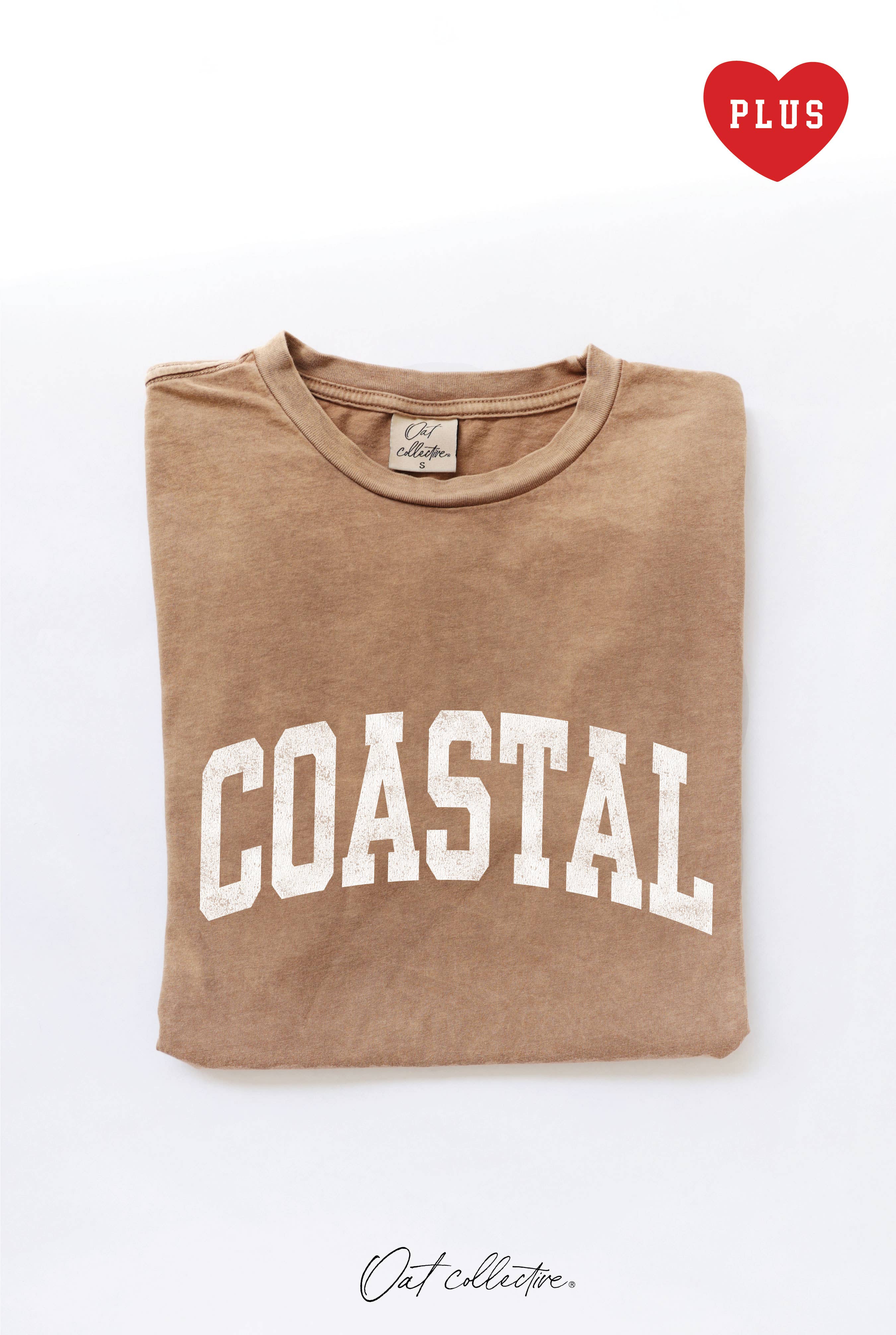 OAT COLLECTIVE - Wholesale Screen printed t-shirt – Women′s - COASTAL Plus Mineral Graphic Top15