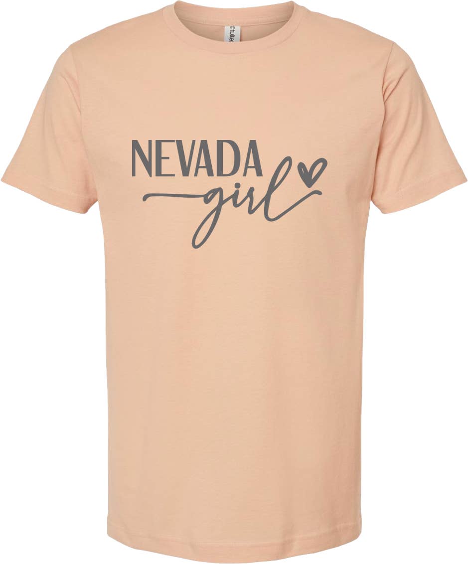 ellembee gift - Wholesale Screen Printed T-Shirt - Women's - Nevada girl graphic tee | state pride tee shirt | 6 color3