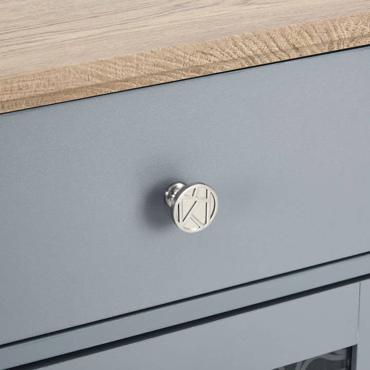 Orange County Decor - Wholesale Cabinet - Modern Farmhouse Buffet Cabinet, Sideboard With 2 Drawers And Elegant Glass Door Cabinets, Wine And Glass Rack, Coffee Bar For Kitchen, Dining Room, Light Blue And Light Oak, 56.46"W*15.55"D*35.74"H12