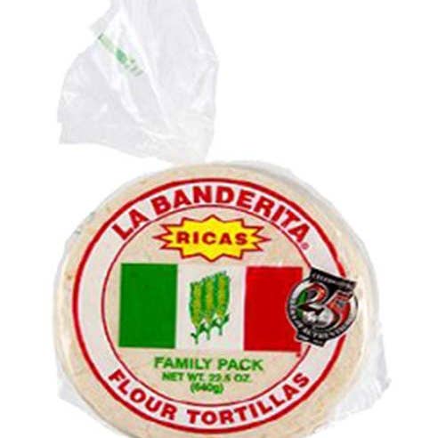 Hudson Meat Company - Wholesale Bread Mix - TORTILLA FLOUR FAMILY PK 6" 20CT - LA BANDERITA