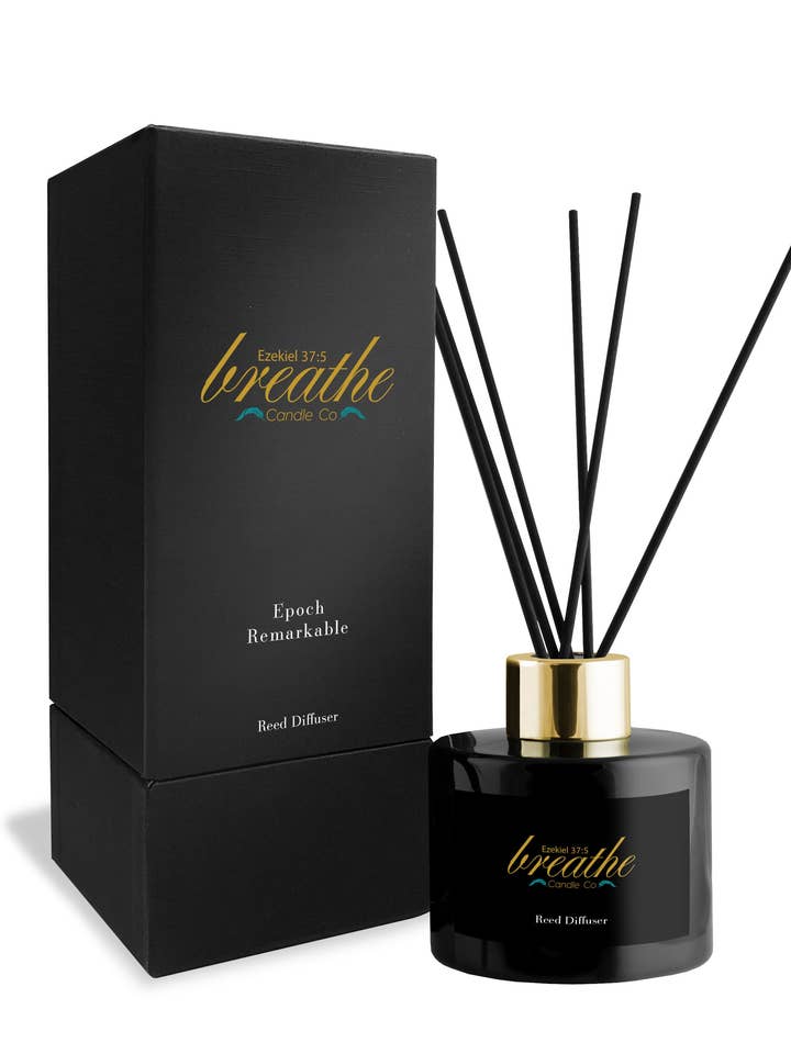 EPOCH~ Remarkable - Diffuseur Breathe Reed Noir pour la vente par BREATHE CANDLE CO