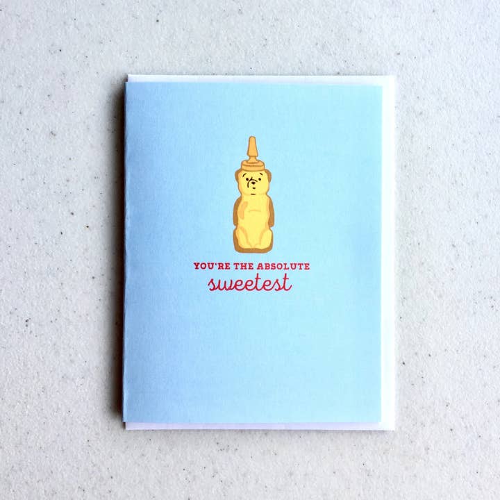Papermain - Wholesale Thank You Card - Honey Bear Thank You Card - Cute Thanks Honey Pot, Sweet Card, Honey Pun Gift, Honey Favors, Honey Jar