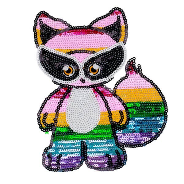 Parche termoadhesivo Ruddy Racoon para venta al por mayor de Kids of the wool