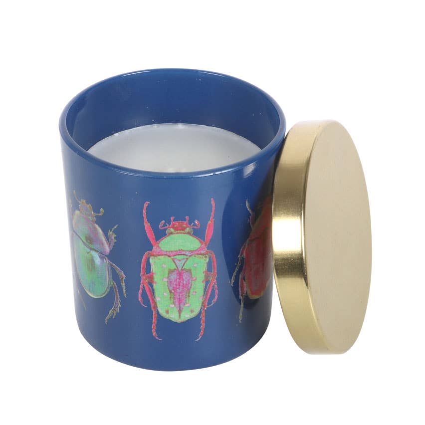 Something Different Wholesale – wholesale Jar/filled candle – Amber & Vanilla Beetle Print Candle2